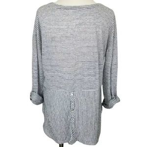 Lightweight Linen Striped Pullover